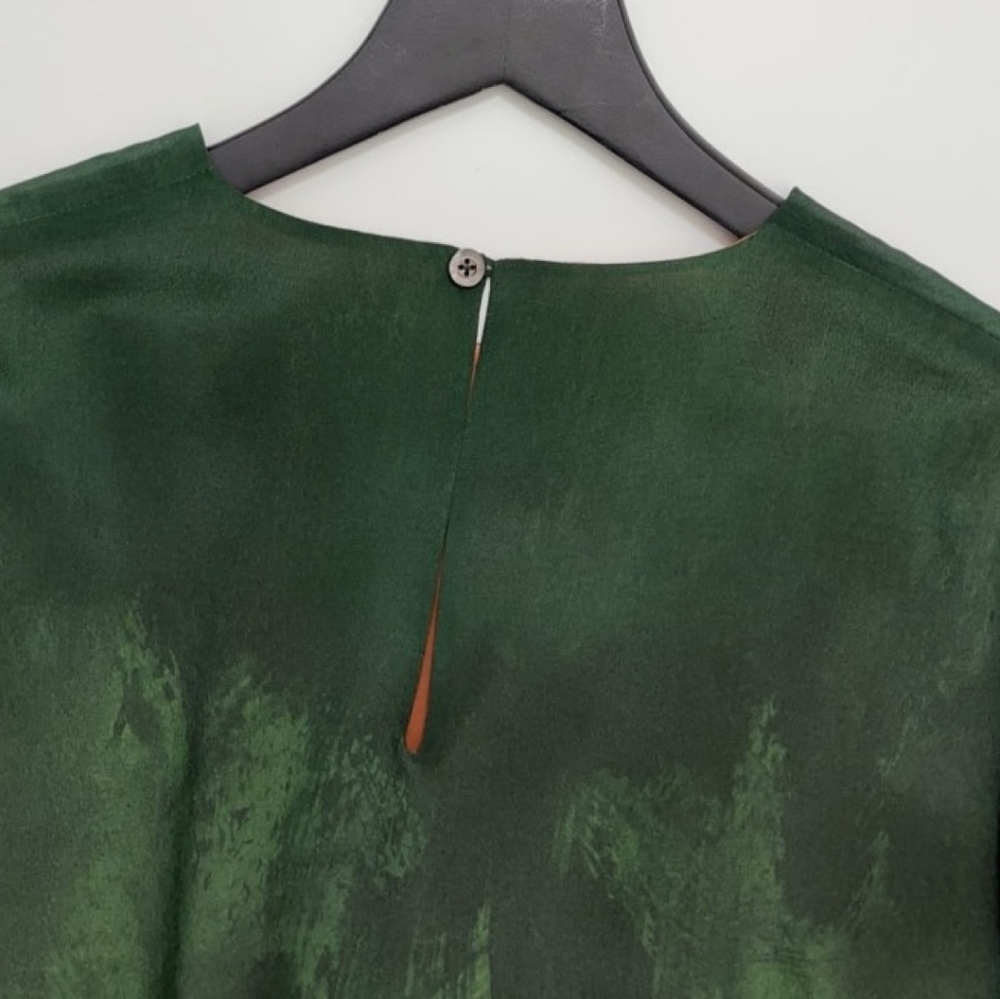 Dries Van Noten Capo Stretch-Silk Bubble Pullover Top - Picture 9 of 13